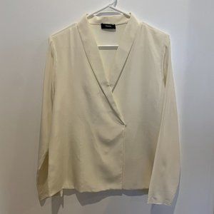Theory Lapel Silk Shirt